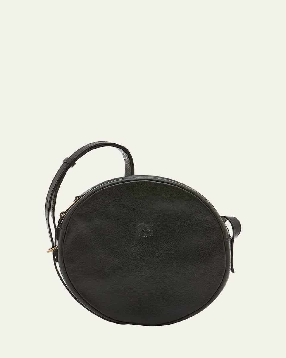 Disco Round Vegetable-Tanned Crossbody Bag